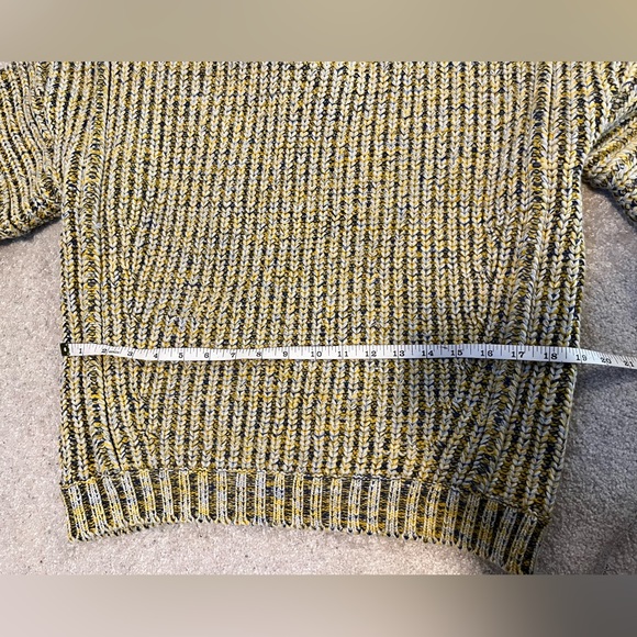 Maje blue and yellow knit oversized sweater size small - Picture 5 of 7